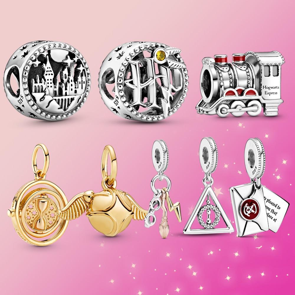 Ювелирные изделия из серебра 925 пробы, волшебная шляпа, шарм-информатор, артефакт смерти, болтающаяся связь, приобретение, браслет