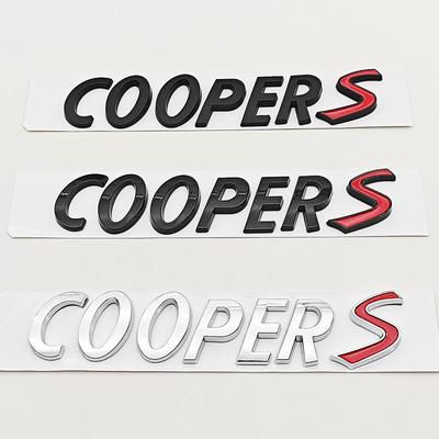 НОВЫЙ 3D ABS Логотип Буквы на Автомобиль Cooper S Наклейка-Эмблема на Задний Багажник Для MINI R55 R56 F56 R50 R52 F55 JCW R53 Аксессуары