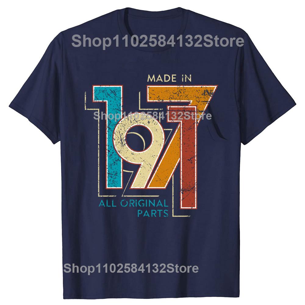 Мужская Ограниченная Серия Сделано в 1971 году Винтажная Футболка Streetwear Подарок на 54-й День Рождения Футболка с Коротким Рукавом Крутая Футболка Хлопковая Футболка Топы