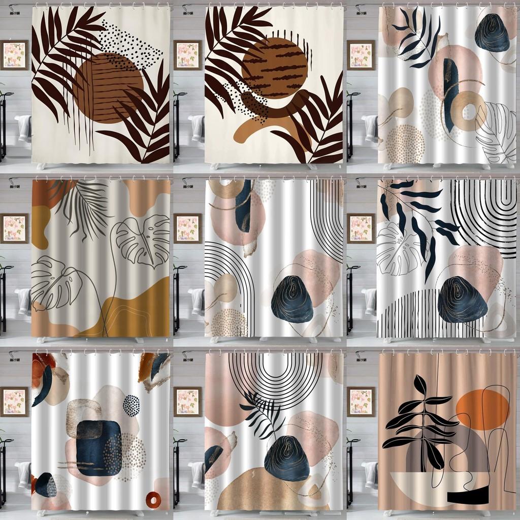 Водонепроницаемая тканевая шторка для душа в стиле бохо с крючками, аксессуары для дома, ванной комнаты