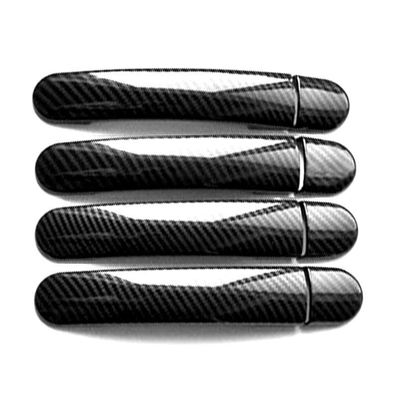 Car Door Handle Cover Trim Overlay Sticker Protector For VW Sagitar Jetta A6 2012-2017 Gloss Black Auto Exterior Parts