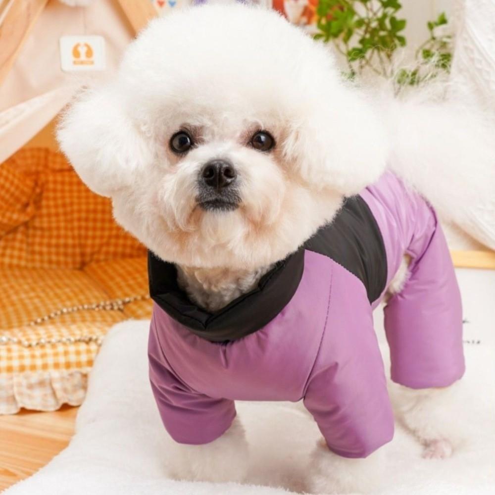 Windproof Dog Bodysuit Autumn Winter Dog Clothes Outdoor Protective Romper  For Puppy Small Dogs