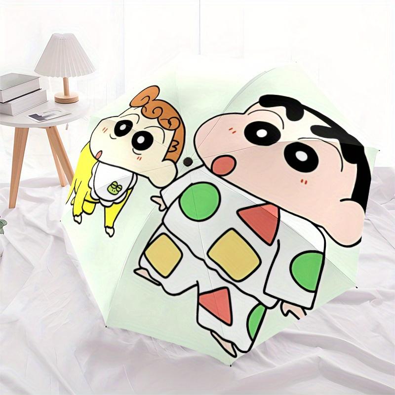 1pc Crayon Shin-chan Automatic Opening/closing umbrella, Compact Travel Umbrella - - Festive Accessory, Sturdy Ribs yy250807112