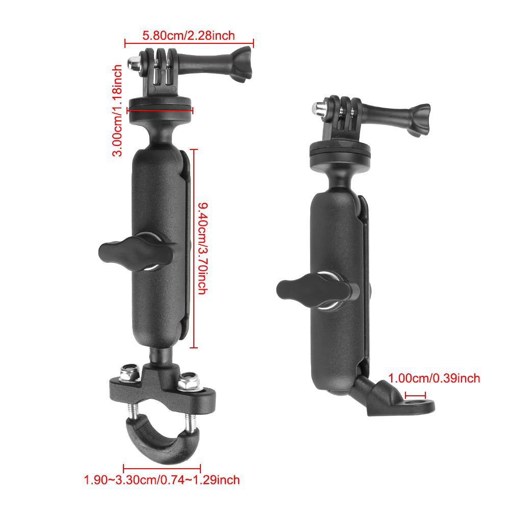 Держатель для камеры мотоцикла Крепление на руль велосипеда Кронштейн для велосипеда Для экшн-камеры / Видеорегистратора Вращающийся на 360° Противоударный