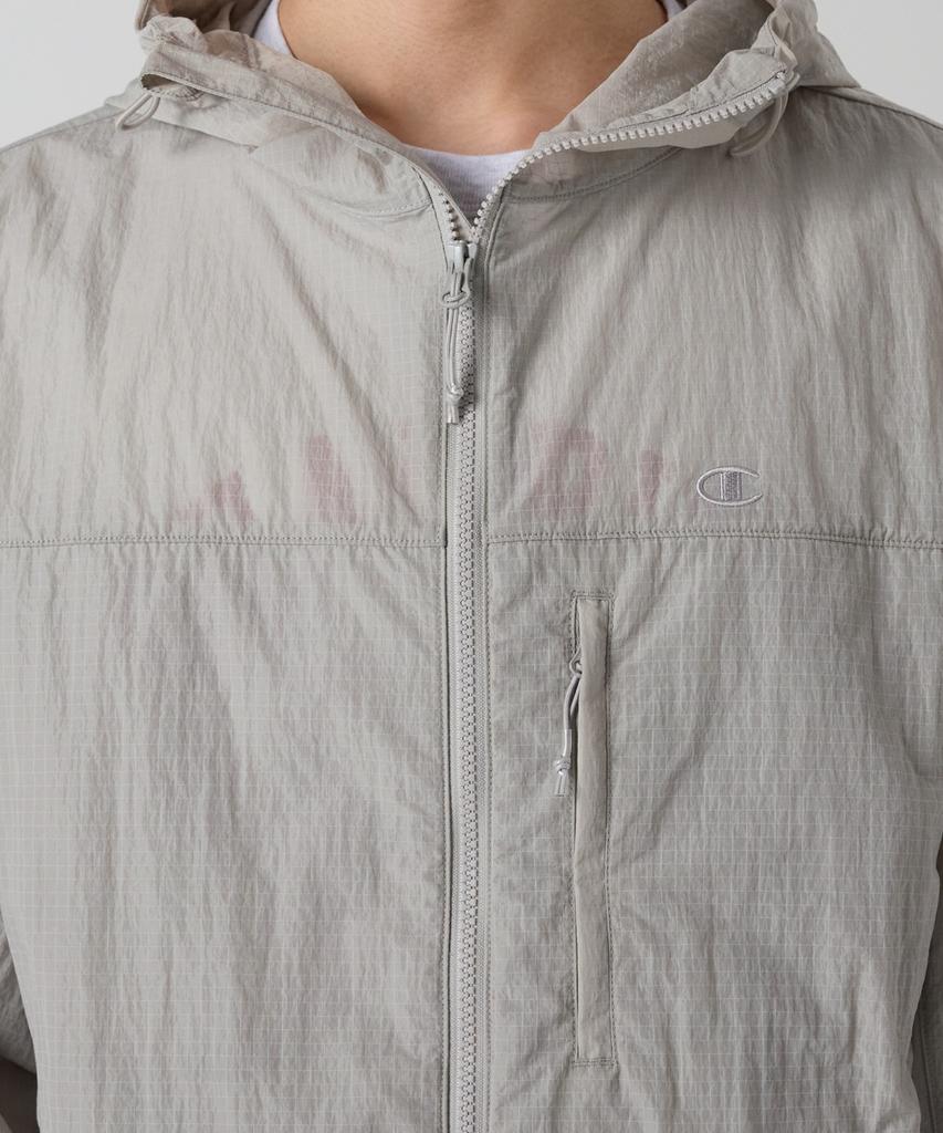 Champion Sheer Nylon Windbreaker Light Grey