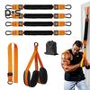 1 Set Pull-Up Assistance Band 150/225/300lbs Heavy Duty Pull-Up Assist Belt with Foot Rest Adjustable Home Gym Workout Horizontal Bar Elastic