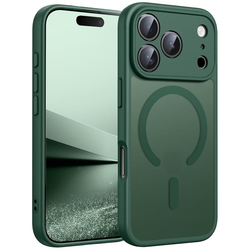 Магнитный Матовый Полупрозрачный Чехол Для iPhone 17 Air 16 16e 15 14 Plus 13 12 11 Pro Max Телефон Беспроводная Зарядка Magsafe Жесткая Крышка