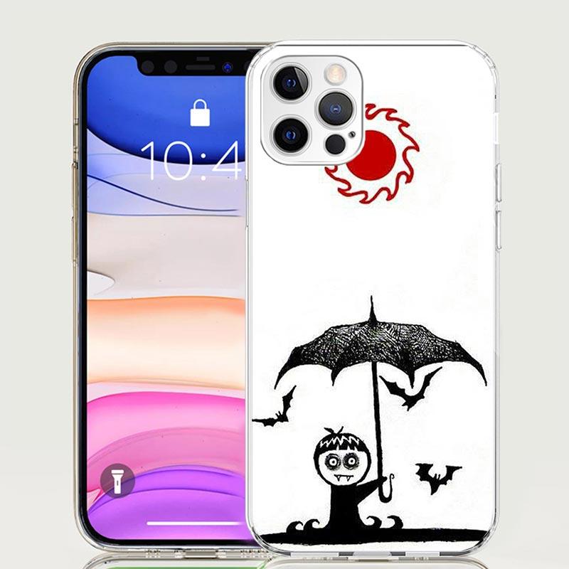Gothic Vampire Scarlet Art Phone Case for Apple iPhone 17 Air 16 15 Plus 14 + 13 Mini 12 11 Pro Max 7 8 SE 16Max Soft Shell Cove