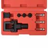 Kit de disjoncteur et de rivetage - vidaXL - 8 pcs - Acier - Rouge - Facile à utiliser
