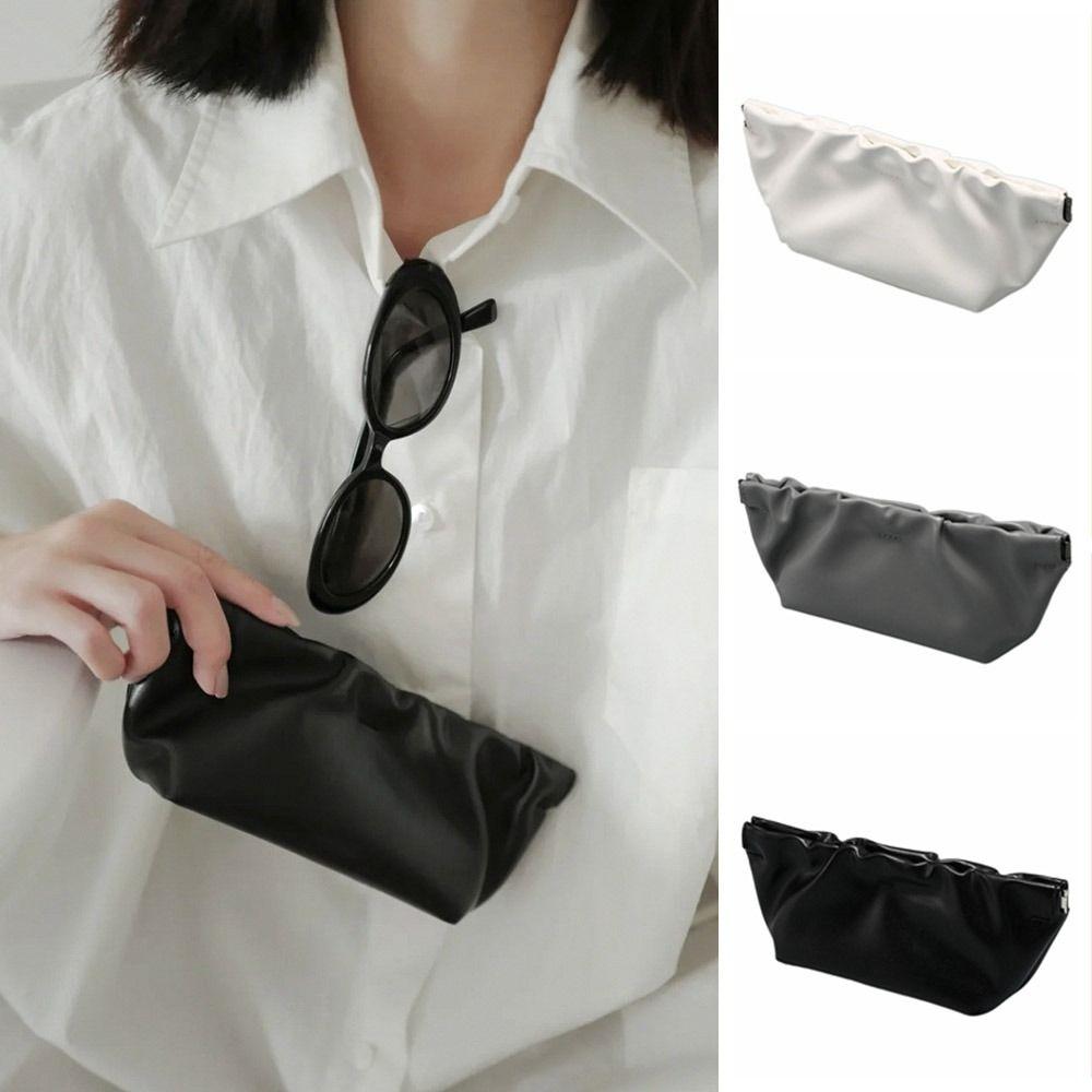 Korean Cloud Glasses Bag Pu Leather Sunglasses Storage Case Glasses Protective Pouch  Coin Purse
