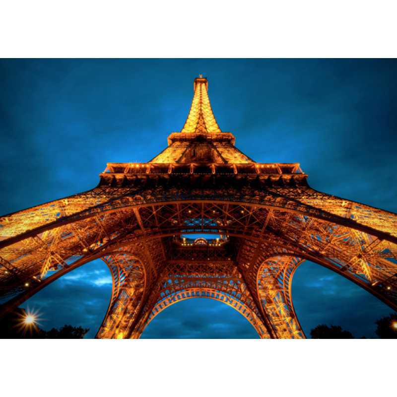 Framed Eiffel Tower & Leaning Tower of Pisa Poster with Free Shipping