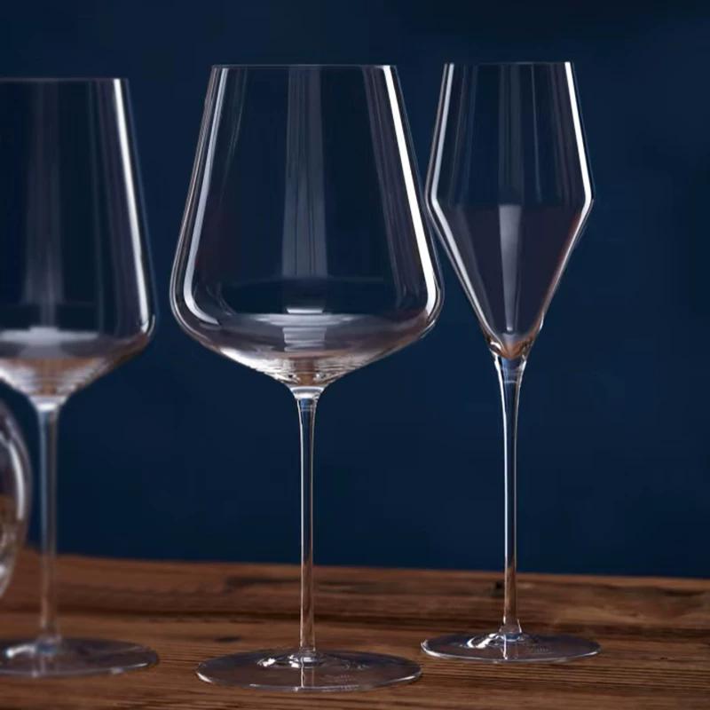 Handmade Crystal Burgundy Goblet Glass 765ml Classic Shape Premium Wine Glasses Zalto Style Drinkware