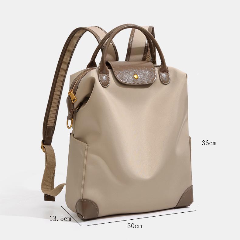 Стильный женский легкий нейлоновый рюкзак для поездок на работу: Путешествия, Школа, Бизнес, Большая вместимость, Колорблок, Водонепроницаемый