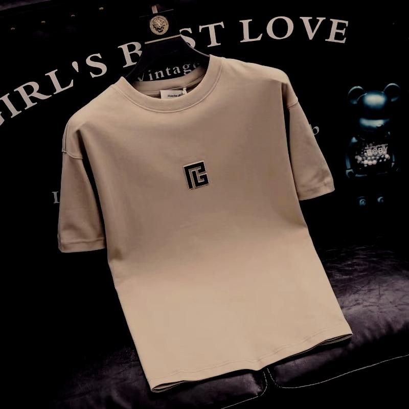 2025 Лето Новинка высокое качество Футболка с круглым вырезом Модный трендовый бренд Ins Мужская футболка с полурукавом Женская одежда Топ Футболка