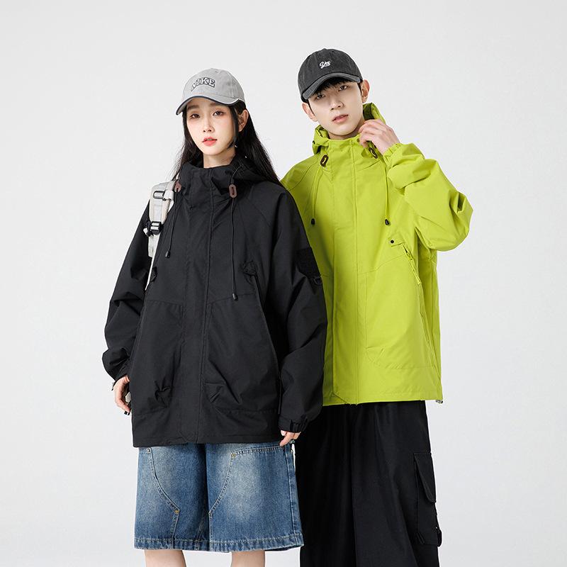 Весенне-осенняя уличная куртка ветрозащитная водонепроницаемая куртка с капюшоном повседневная куртка для пар куртка