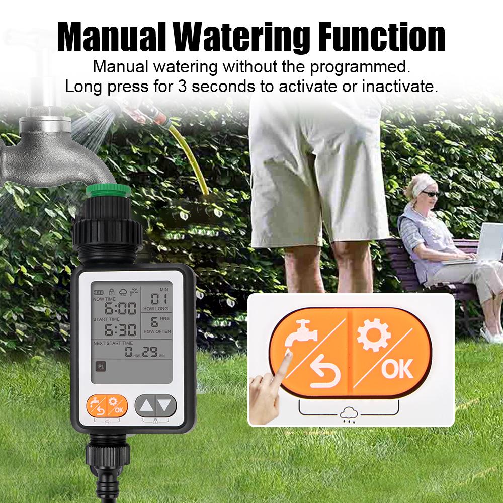 Automatic Garden Watering Timer with Large Screen and Child Lock