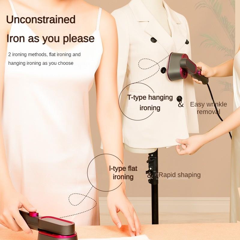 Ручной утюг высокой мощности 1000 Вт для сухого и влажного использования, портативная бытовая подвесная гладильная машина, электрический мини-паровой утюг