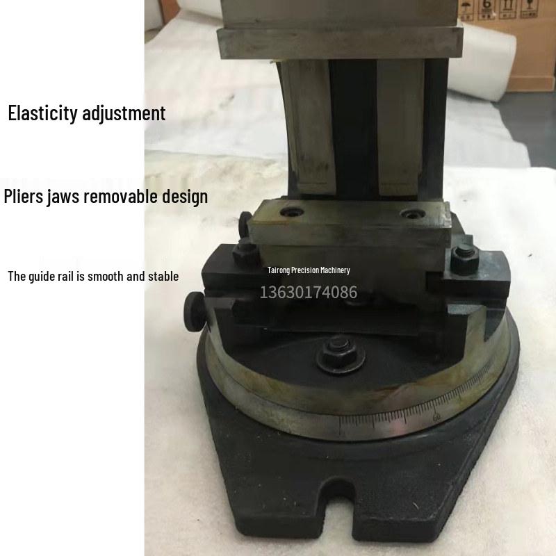 6-inch Heavy-duty Tilting Flat-nose Pliers with 150mm Jaw Width and 90-degree Vertical Angle Vise for Milling Machine