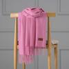 Cashmere Scarf Women's Autumn and Winter Solid Color Tassel Shawl Thickened Warm Scarf