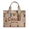 COACH handbag PEANUTS Snoopy joint model FRIENDS CARGO 26 brand logo embroidery design canvas and grosgrain tote bag shopping bag shoulder crossbody