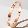 Bracelet Women's High-end Circle Bracelet Light Luxury Titanium Steel Popular Jewelry
