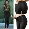 Women High Waist PU Leather Skinny Pants Elastic Pencil Skinny Tight Trousers