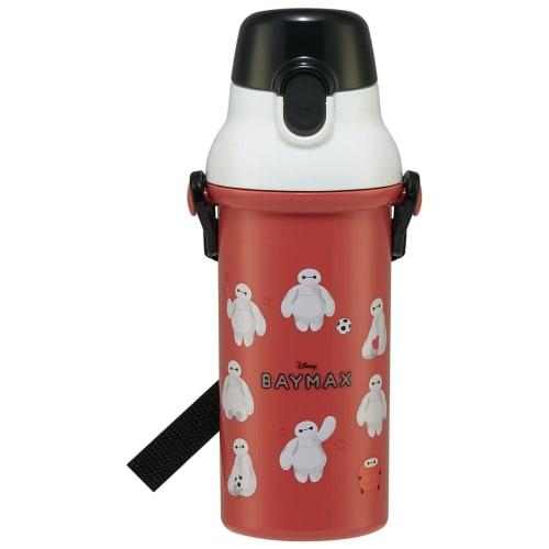 Skater Children's Plastic Water Bottle, 480ml, Antibacterial, Disney Baymax Design, Made in Japan, PSB5SANAG-A