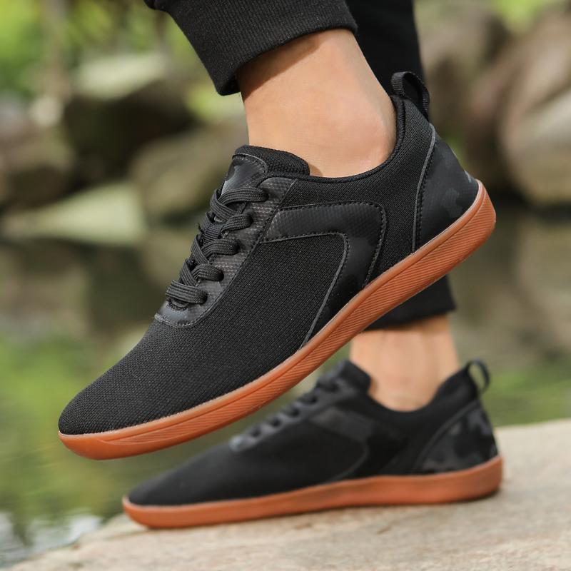 Мужские широкие парусиновые кроссовки для босых ног, кроссовки для мужчин и женщин, мягкие, с нулевой подошвой, с широким носком, легкие, модные кроссовки, большой размер 48