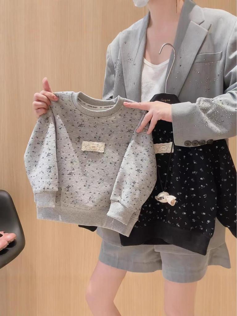 Комплект из двух предметов: осенняя толстовка и брюки для девочек в корейском стиле