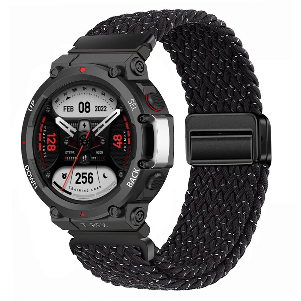 Плетеный ремешок Solo Loop для смарт-часов Huami Amazfit T-Rex 3, нейлоновые эластичные ремешки для Huami Amazfit T-Rex 3 Correa