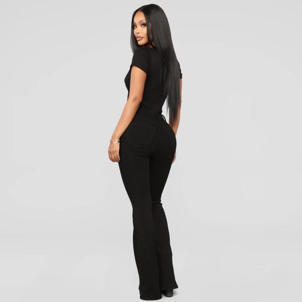 Джинсы женские облегающие брюки с высокой талией и эластичным кроем Horseshoe