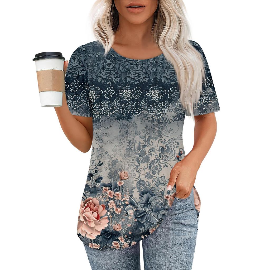 Женский модный повседневный свитер с коротким рукавом и круглым вырезом