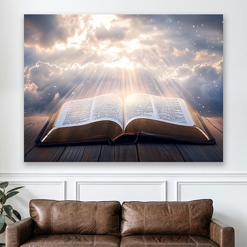 Divine Radiance Bible Scripture Book Wall Tapestry Wall Hanging Decor Boho Home Decoration For Bedroom Living Room