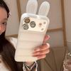 Мультяшный чехол-куртка с ушками кролика для iPhone 15/14 и 17/16 Pro Max, противоударный