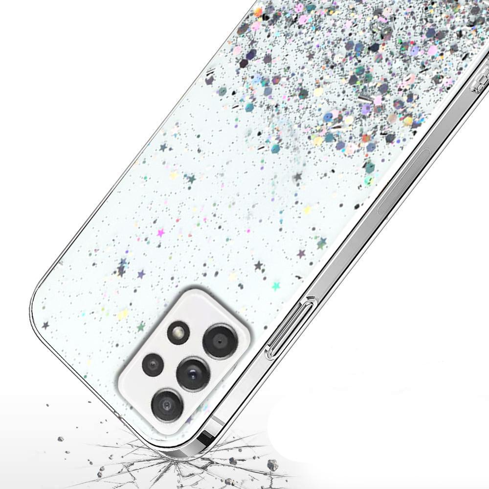 Case for Samsung Galaxy A32 5G, Glittery, transparent