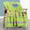 Peppa Pig Personalized Text Blanket Lightweight Personalized Blanket Durable Comfort Great for Seaside Office Chair Home Decor Nap All-Season Use