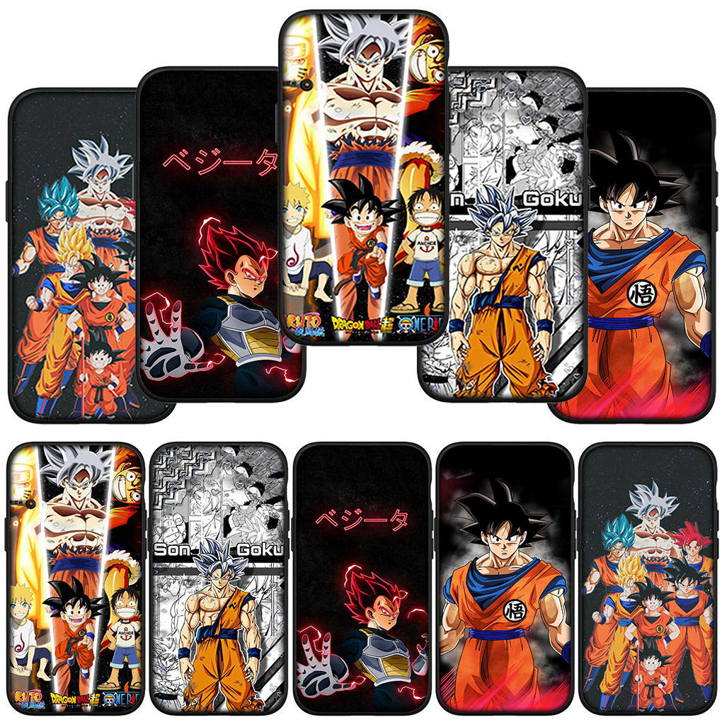 Чехол для телефона Samsung Galaxy S25 S24 S23 iPhone 16 15 Xiaomi Redmi Note 14 13 12 16E X 11 Pro Max XR OPPO Moto Huawei Anime Dragon Ball Z Goku Cover