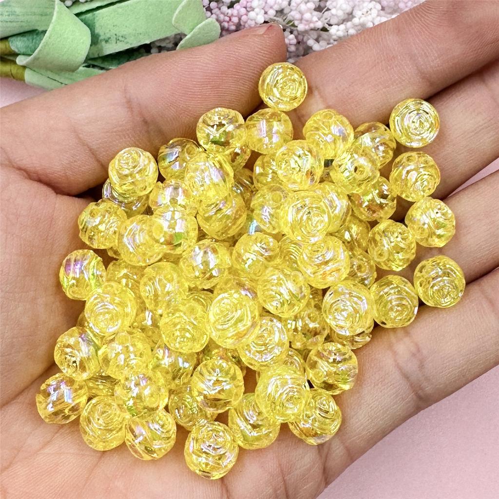 100 шт. 8 мм акриловые двухсторонние маленькие розовые бусины для ожерелья, серег, браслета, самодельный материал для бисероплетения