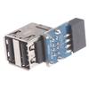 9-контактный разъем материнской платы на 2 порта USB 2.0 A, внутренний разъем-адаптер