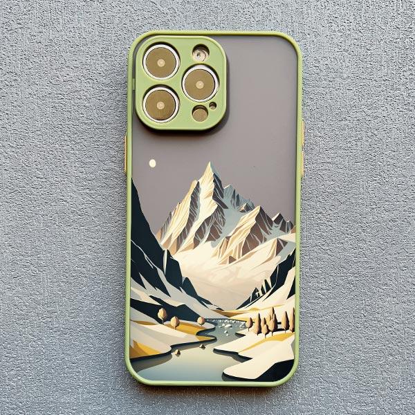 Чехол для телефона с пейзажем туманных гор для iPhone 16 15 14 12 13 mini 11 Pro Max X XS XR SE2 7 8 Plus Ударопрочная задняя крышка Fundas