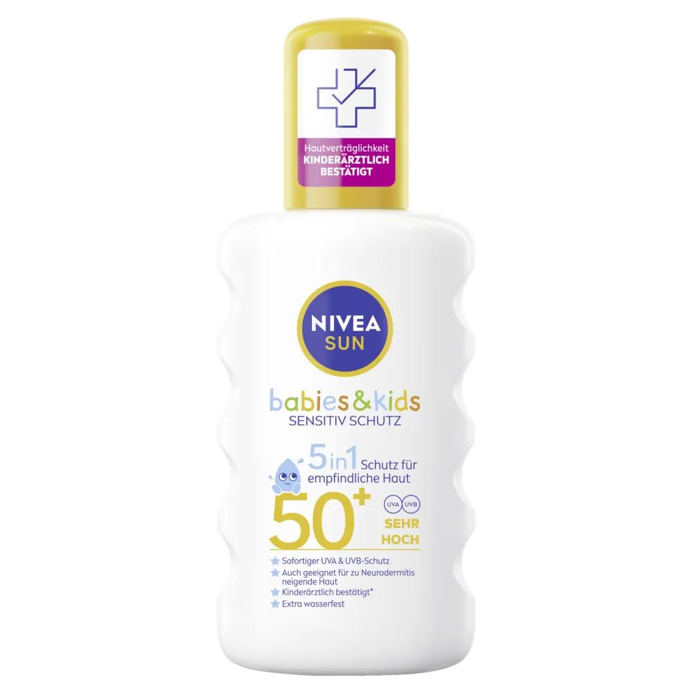 NIVEA SUN Kids Sensitive Protection Sun Spray SPF50+, 200ml