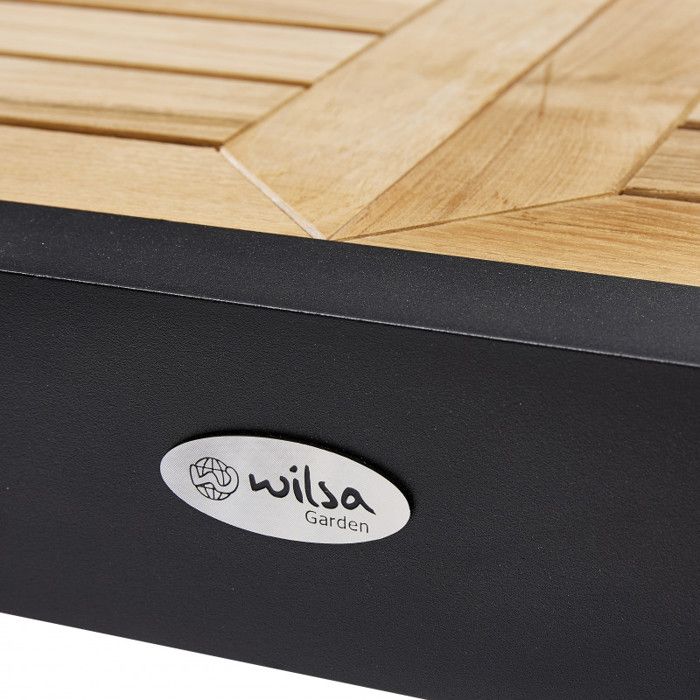 Bali T 6 / 10 Black Teak Garden Table Wilsa Garden