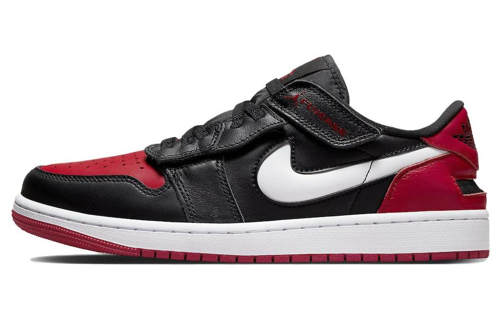 Jordan 1 Low FlyEase Черный Белый Gym Red DM1206-066