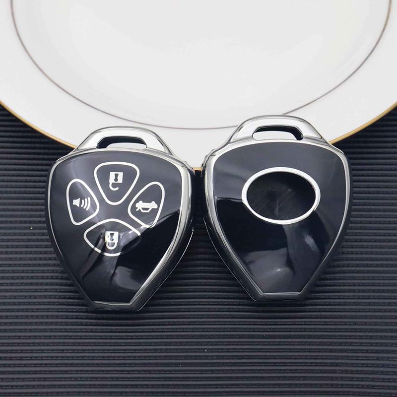 2/3/4Buttons TPU Car Remote Key Cover Case for Toyota Camry RAV4 Crown Avalon Corolla Reiz Venza Matrix Yaris Bag Accessories