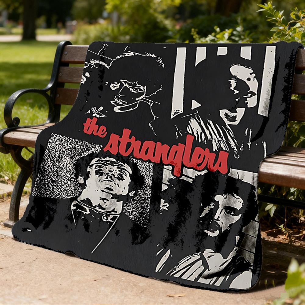 1 шт. Фланелевое одеяло The Stranglers для улицы, Уютное и теплое, Мягкое, Игривый дизайн, Для сна, Кемпинга,