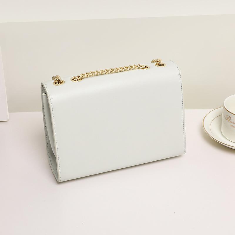 Новая стильная женская сумка осенняя сумка из коровьей кожи с цепочкой через плечо легкая роскошная сумка через плечо подарок на день рождения для девушки жены