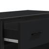 Shoe Cabinet Black 75x38x97.5 cm Particleboard Metal