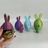 3D-печатное пасхальное яйцо-кролик, наполненное пасхальное яйцо с кроликом внутри, наполнители для пасхальной корзины для дома, офиса, декора стола