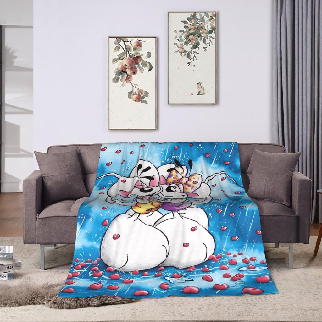 Cartoon Diddl Diddlina Warm Blankets Picnic Plush Bedding Throws Street Trend Couch Chair Flannel Bedspread Sofa Bed Cover