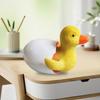 Yellow Duckling Figurine Resin Hatching Duck Statue Waterproof Mini Duck Ornament for Flower Pot Desk Fairy Garden Decoration